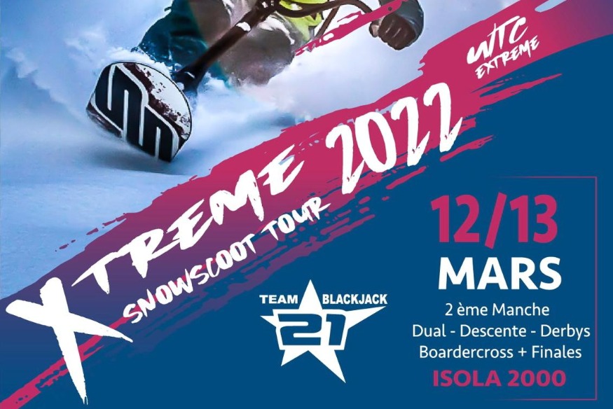 Xtrême Snowscoot Tour 2022 à Isola 2000