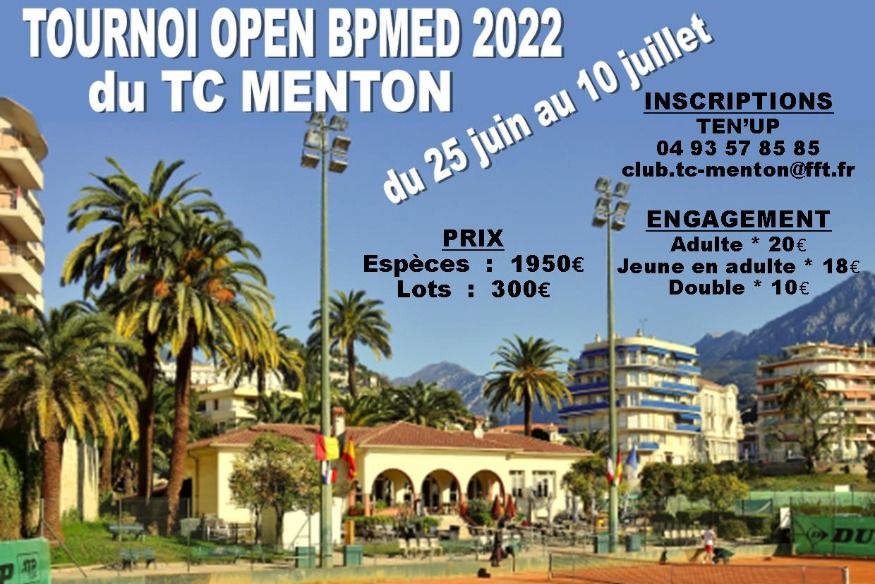 L’Open du Tennis Club de Menton