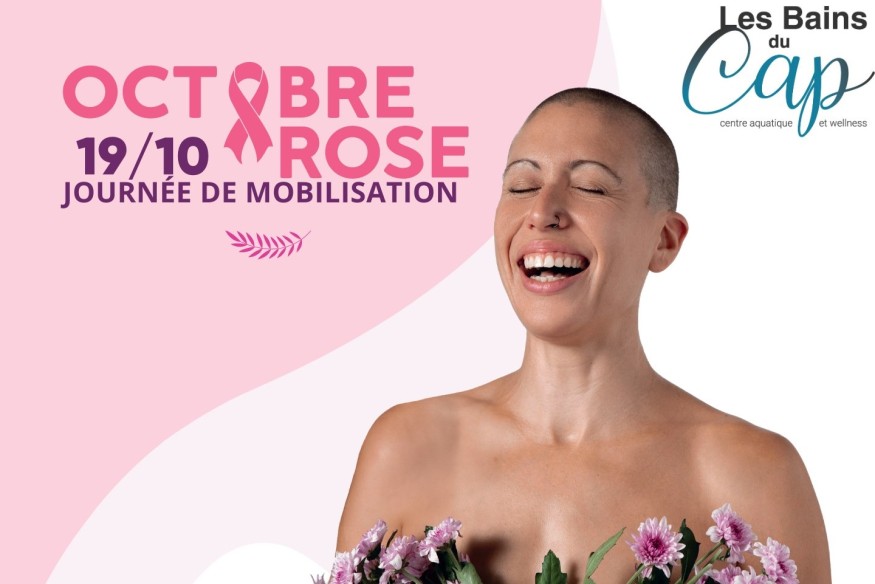 Le Centre Aquatique des Bains du Cap se mobilise à l’occasion d’Octobre Rose.