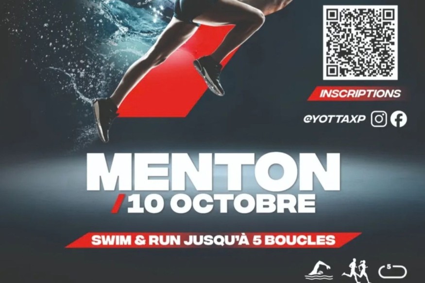 YOTTA XP Menton 2026 : natation, course à pied et champions internationaux aux Sablettes le 10 octobre